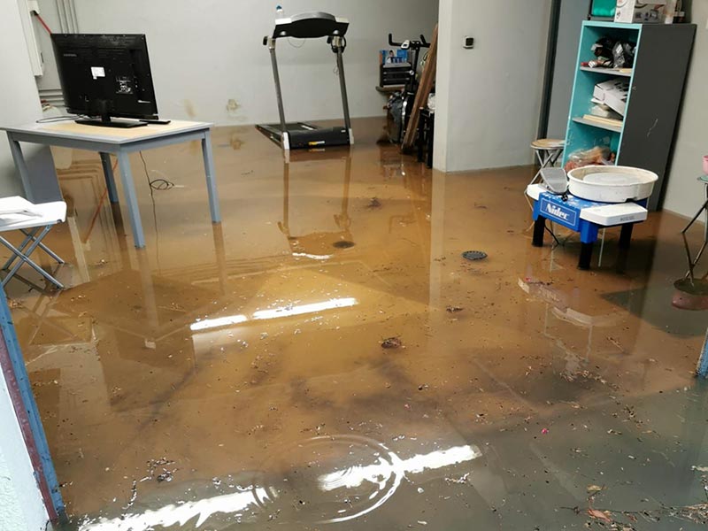 limpieza despues inundacion madrid